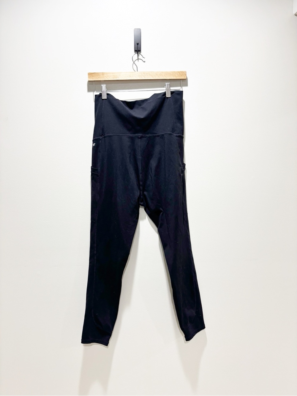 Fabletics Black PureLuxe Full Belly Band Performance Maternity Leggings Size M - Picture 2 of 5